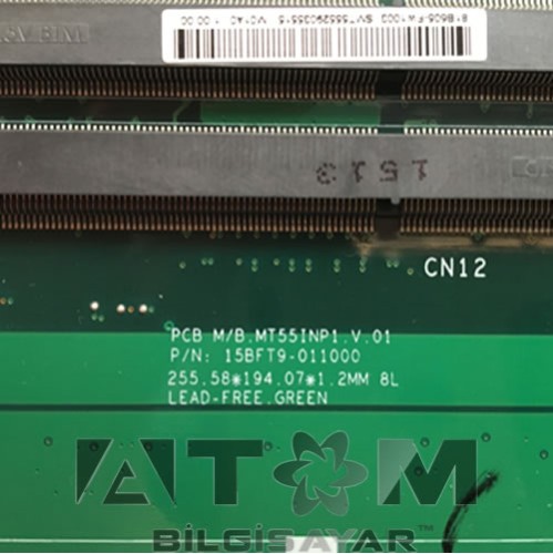 MT55INP1 V.01 N15S-GT-B-A2-HM86 NVIDIA 840M CHD ANAKART SIFIR