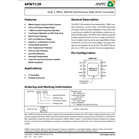 APW7139 ANPEC IC APW7139 ANPEC IC
