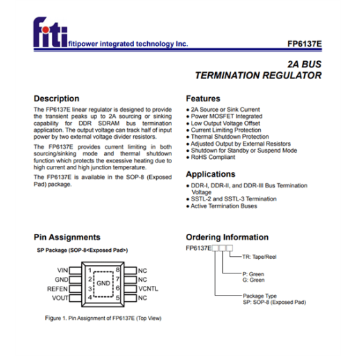 FP6137E REGULATOR ENTEGRE