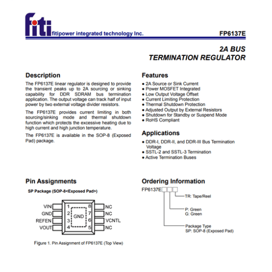 FP6137E REGULATOR ENTEGRE