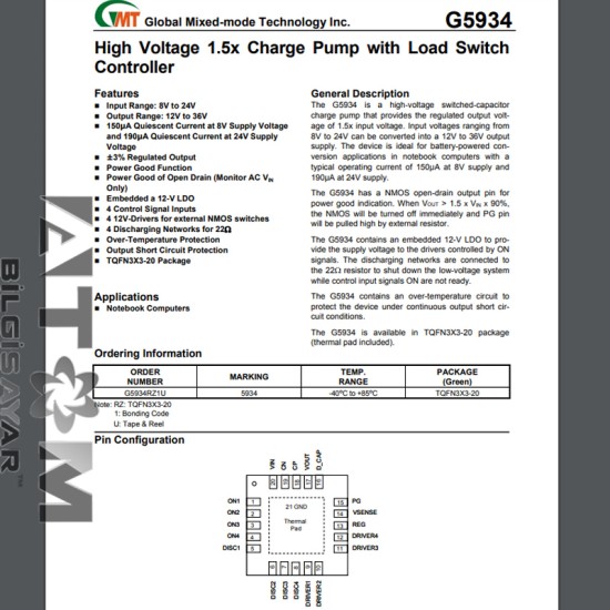 G5934 ENTEGRE G5934 ENTEGRE