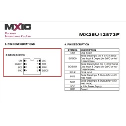 MX25U12873FZNI-10G QFN (8-WSON 6x5mm No Leg) 1.8V MXIC BIOS CHIP MX25U12873FZNI-10G QFN (8-WSON 6x5mm No Leg) 1.8V MXIC BIOS CHIP