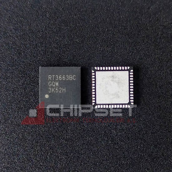 RT3663BC RT3663BCGQW Richtek 3+2 Phase Dual-Output PWM Controller WQFN-52