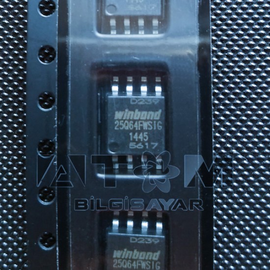 25Q64FWSIG 8MB 1.8V 64Mbit Winbond Serial Flash Chip 25Q64FWSIG 8MB 1.8V 64Mbit Winbond Serial Flash Chip