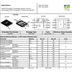 AOE6932 E6932 Dual Asymmetric N-Channel 55A/85A DFN5x6 MOSFET