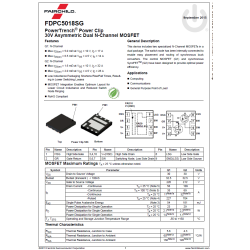 FDPC5018SG 5018SG 30V 17A/32A Fairchild Dual N-Channel MOSFET PQFN5x6 