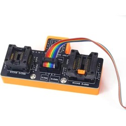 4 in 1 BIOS / Serial Flash Socket SOP8 150-200mil WSON8 6x8mm-5x6mm Adapter with Cable