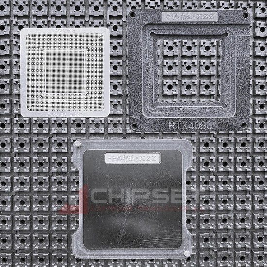3D GPU Set C4 RTX4090 Stencil + Ara yuva + Ana Magnet