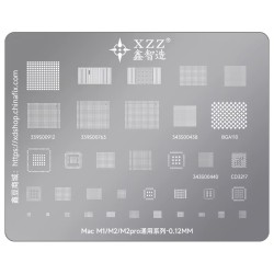 3D Stencil Apple M1/M2/M2 Pro CPU Wifi / Nand / Type-C BGA Entegreler 3D Stencil Apple M1/M2/M2 Pro CPU Wifi / Nand / Type-C BGA Entegreler