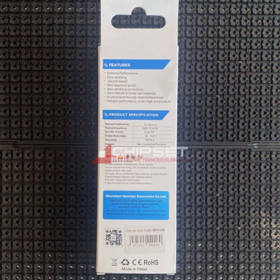 HY-P15 15.2W/m-K 4 Gram Tube/Şırınga Termal Macun