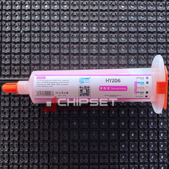 HY236 100GR 6W/m-K Pembe Termal Putty Şırınga/Kartuş