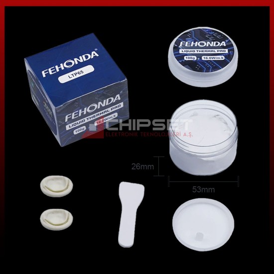 Fehonda® LTP65 100Gr 16W/mK Likit Termal Pad/Putty
