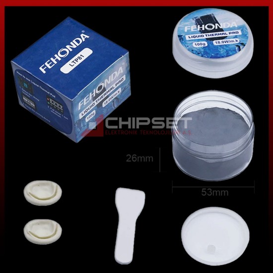 Fehonda® LTP81 100Gr 18W/mK Likit Termal Pad/Putty