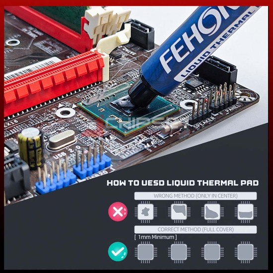 Fehonda® LTP81 12Gr 18W/mK Likit Termal Pad/Putty Şırınga