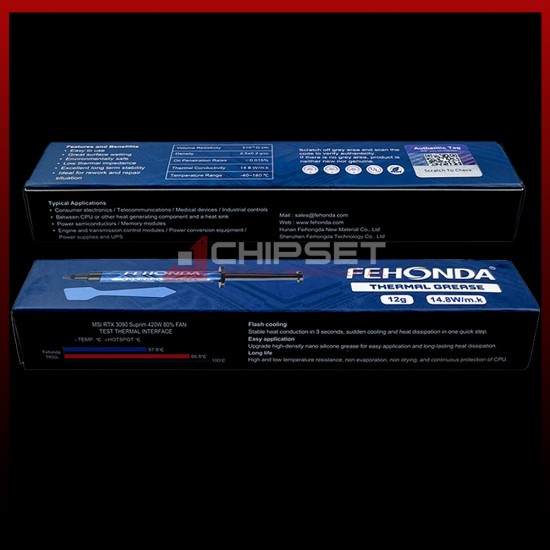 Fehonda® TR50L 14.8W/mK 12Gr Termal Macun Şırınga Fehonda® TR50L 14.8W/mK 12Gr Termal Macun Şırınga