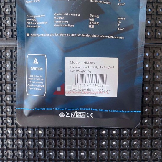 HM805 12.8W/m-K 2 Gram Tube/Şırınga Termal Macun HM805 12.8W/m-K 2 Gram Tube/Şırınga Termal Macun