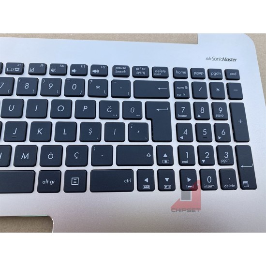 ASUS K555 - X555 - K555U - X555U - K555UB ÜST KASA KLAVYE GOLD