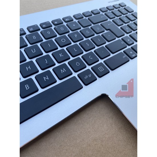ASUS K555 - X555 - K555U - X555U - K555UB ÜST KASA KLAVYE SILVER