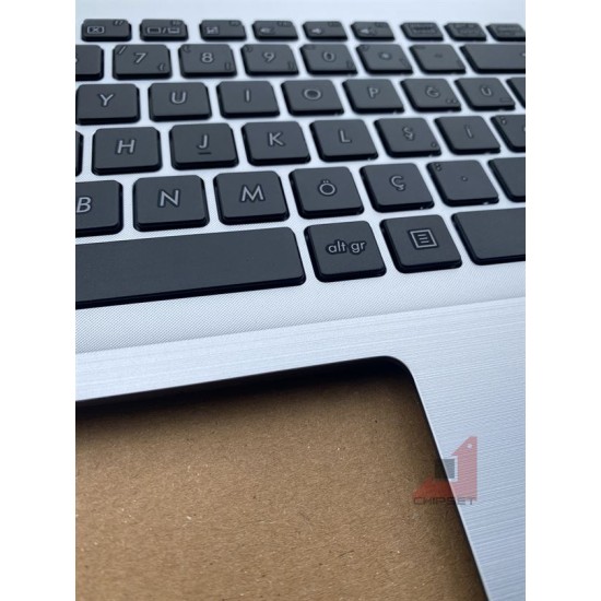 ASUS X555BP X555DP KLAVYELİ ÜST KASA SILVER