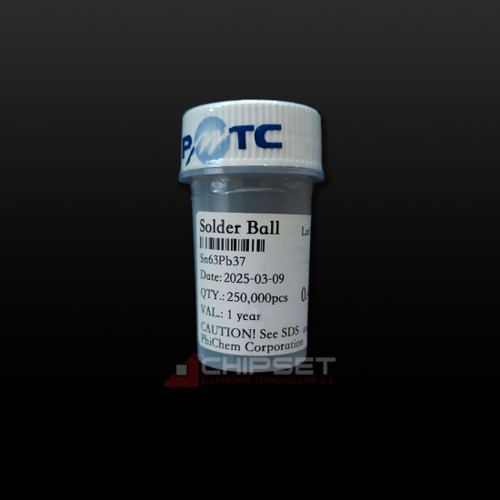 0.45mm 250K Sn63Pb37 180c Kurşunlu Lehim Topu 0.45mm 250K Sn63Pb37 180c Kurşunlu Lehim Topu