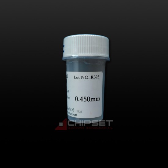 0.45mm 250K Sn63Pb37 180c Kurşunlu Lehim Topu 0.45mm 250K Sn63Pb37 180c Kurşunlu Lehim Topu