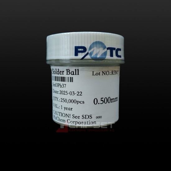 0.50mm 250K Sn63Pb37 180c Kurşunlu Lehim Topu