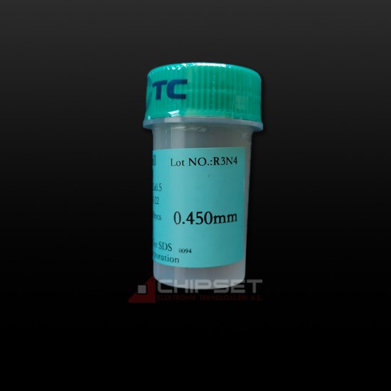 0.45mm 250K Sn96.5Ag3cu0.5 217c Kurşunsuz Lehim Topu 0.45mm 250K Sn96.5Ag3cu0.5 217c Kurşunsuz Lehim Topu