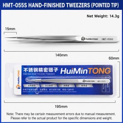 HMT-055S Stainless Steel Precision Tweezer Çelik Cımbız