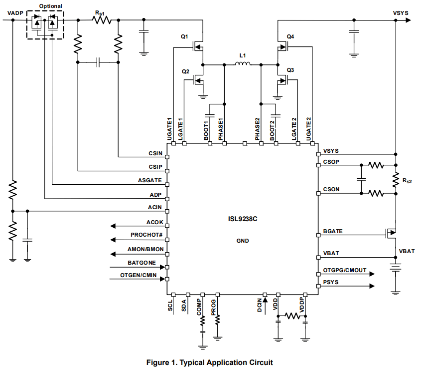 ISL9238CH Application Circuit